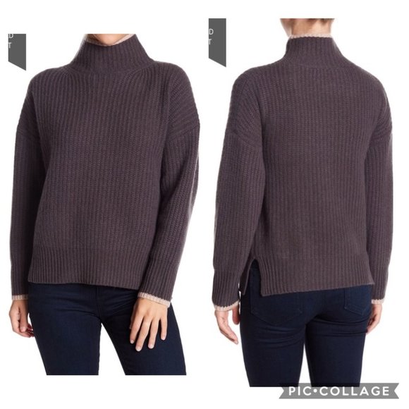 360 Cashmere Sasha Turtleneck Knit Sweater - Picture 1 of 7